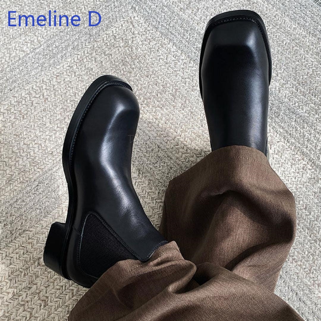 Мужские ботинки челси с квадра – обзор и цена Formal Men Daily Wear Footwear