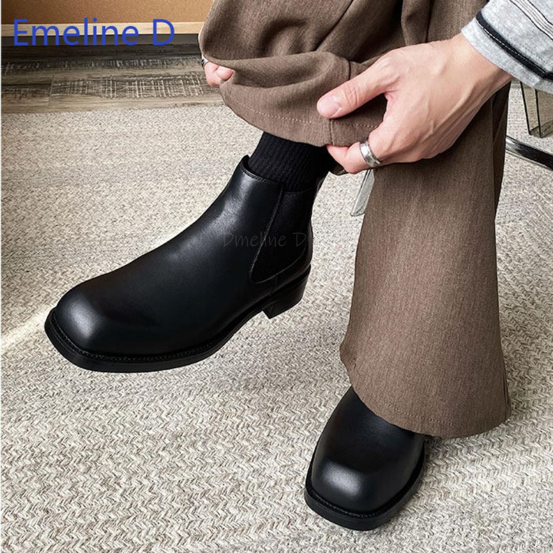 Мужские ботинки челси с квадра – обзор и цена Formal Men Daily Wear Footwear