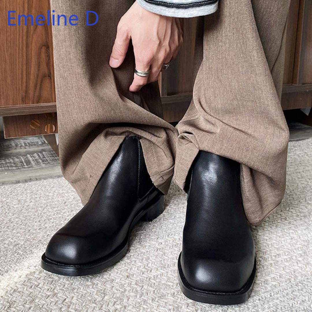 Мужские ботинки челси с квадра – обзор и цена Formal Men Daily Wear Footwear
