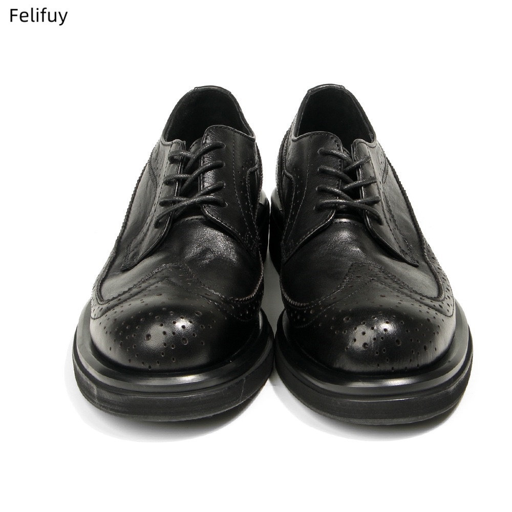 Черные туфли дерби, винтажные  – обзор и цена Men Formal Wear All Black
